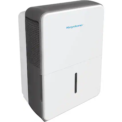 Front. Keystone - 35-pint Dehumidifier - White.