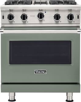 Viking - 5-Series Gas Open Burner Range - Eucalyptus