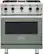 Front. Viking - 5-Series Gas Open Burner Range - Eucalyptus.