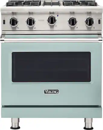 Front. Viking - 5-Series Gas Open Burner Range - Splash.