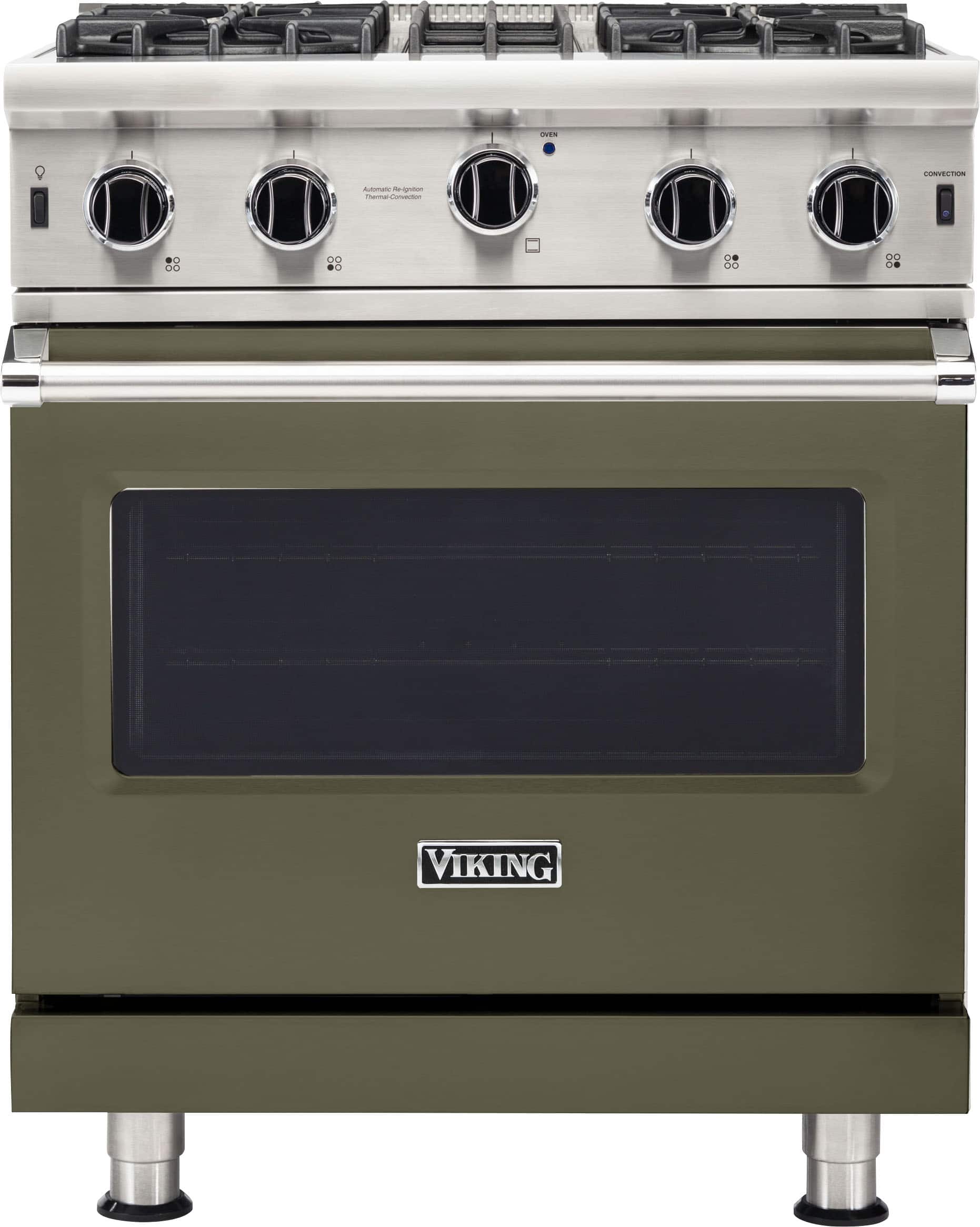 Front. Viking - 5-Series Gas Open Burner Range - Martini.