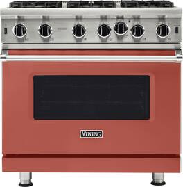 Viking - 5-Series Gas Open Burner Range - Spiced Cider