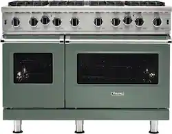 Viking - 5-Series Gas Open Burner Range - Eucalyptus - Front_Zoom