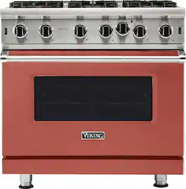 Viking - 5-Series Gas Open Burner Range - Spiced Cider