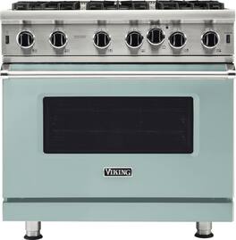 Viking - 5-Series Gas Open Burner Range - Splash