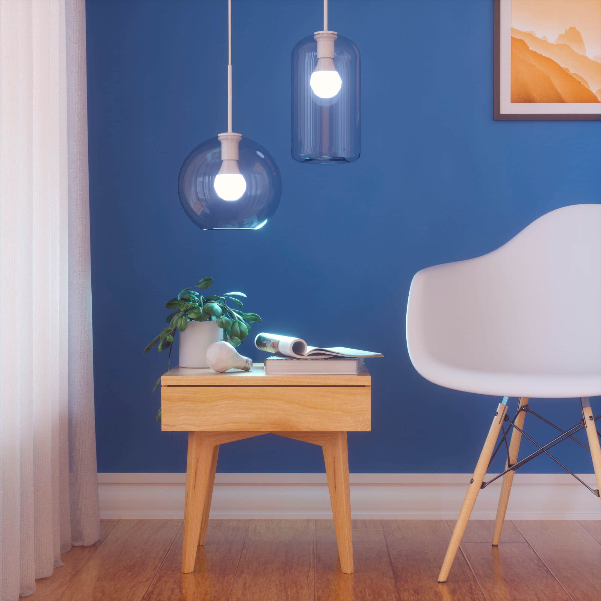 Alt View 12. Nanoleaf - Nanoleaf Matter A19 Smart LED Light Bulb - WiFi & Matter-Enabled (4 Pack) - Multicolor.