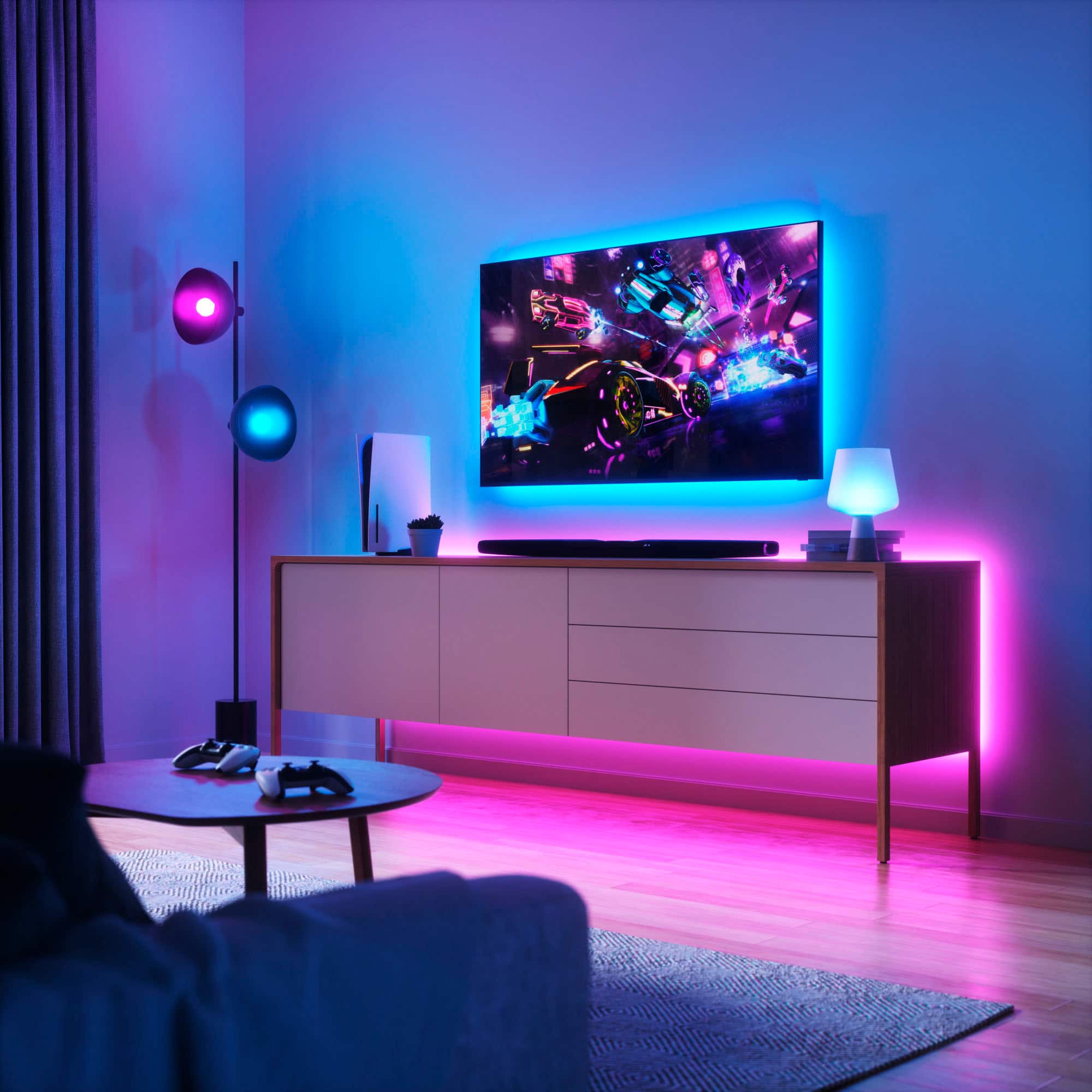 Alt View 13. Nanoleaf - Nanoleaf Matter A19 Smart LED Light Bulb - WiFi & Matter-Enabled (4 Pack) - Multicolor.