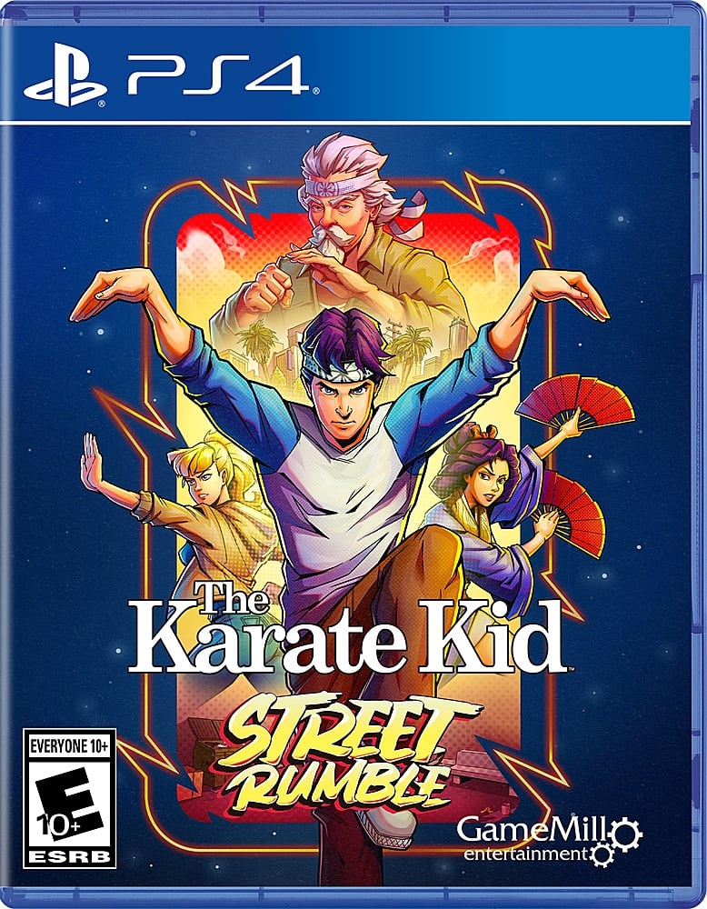 The Karate Kid: Street Rumble is a video game for the PlayStation 4 console, rated for players 10 years and older. It is developed by GameMill Entertainment and has an ESRB rating of E for Everyone.