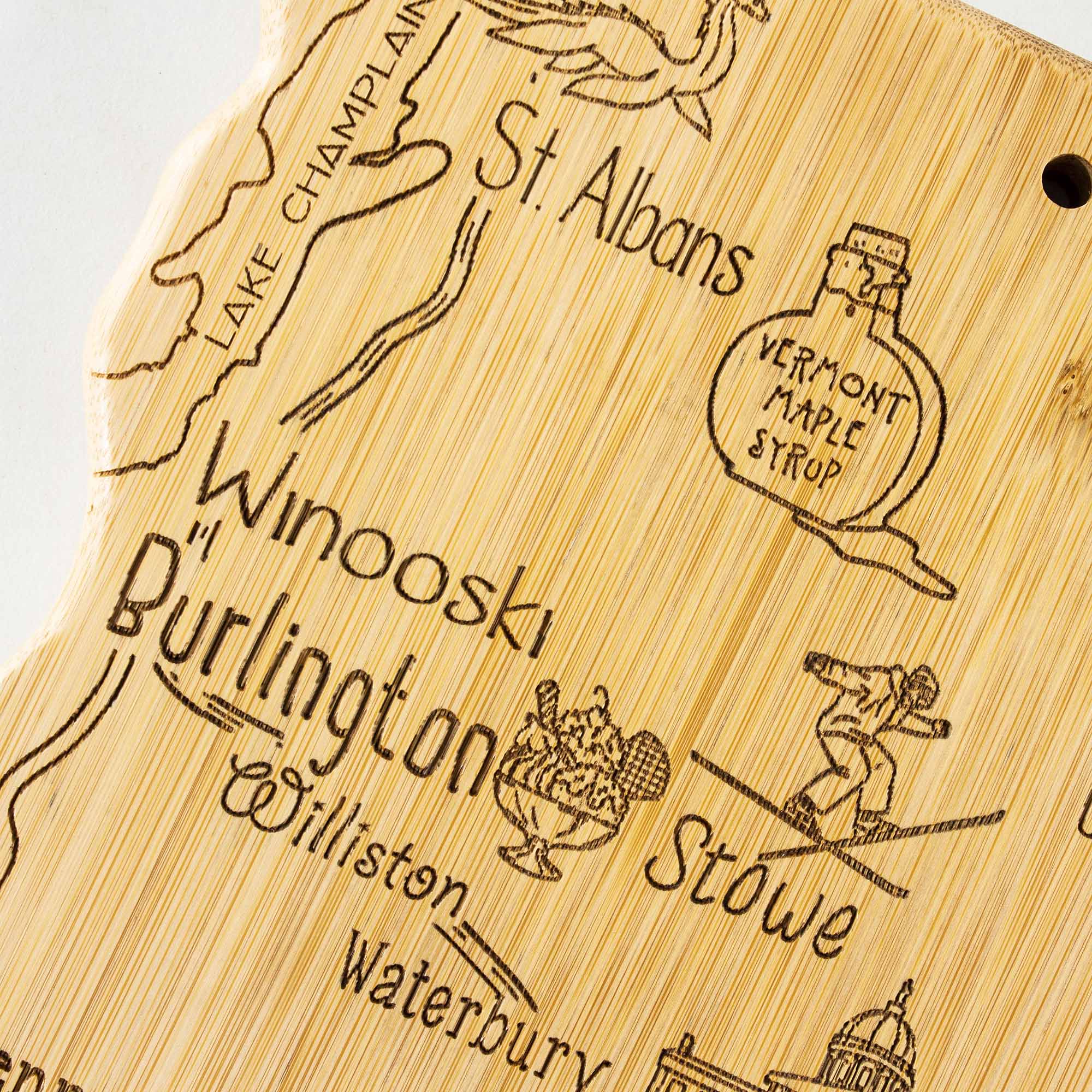 CHAMPLAIN  
St. Albans  
LAKE  
VERMONT MAPLE SYRUP  
Winooski  
Burlington  
Williston  
Stowe  
Waterbury