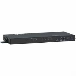 Eaton - 4x2 Matrix Switch with Quad Multiviewer - 4K 30 Hz, 4:4:4, Seamless Switching, Scaling, Audio Out, RS-232 & Remote Contr - Black