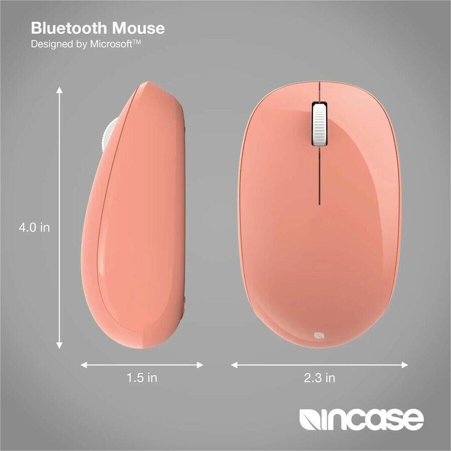 Bluetooth Mouse  
Designed by Microsoft™

4.0 in  
1.5 in  
2.3 in  

incase