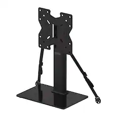 Front. ErgoAV - Tabletop TV Stand+Swivel for 19 -43" TV - Black.