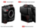 The image shows a Canon camera with several new features, including internal Wi-Fi, a multi-function shoe terminal, and an ethernet terminal. The camera also has a time code terminal (BNC) and a new internal Wi-Fi feature.