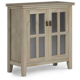 Simpli Home - Artisan Low Storage Cabinet - Distressed Grey