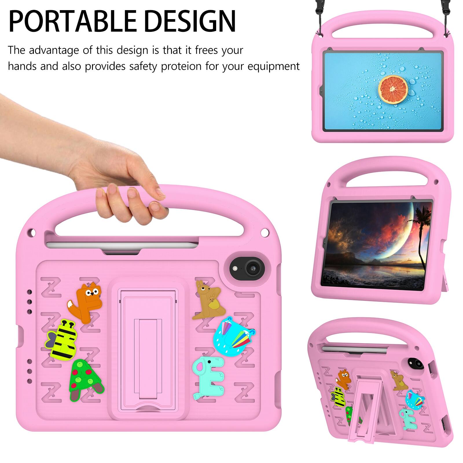 PORTABLE DESIGN

The advantage of this design is that it frees your hands and also provides safety protection for your equipment