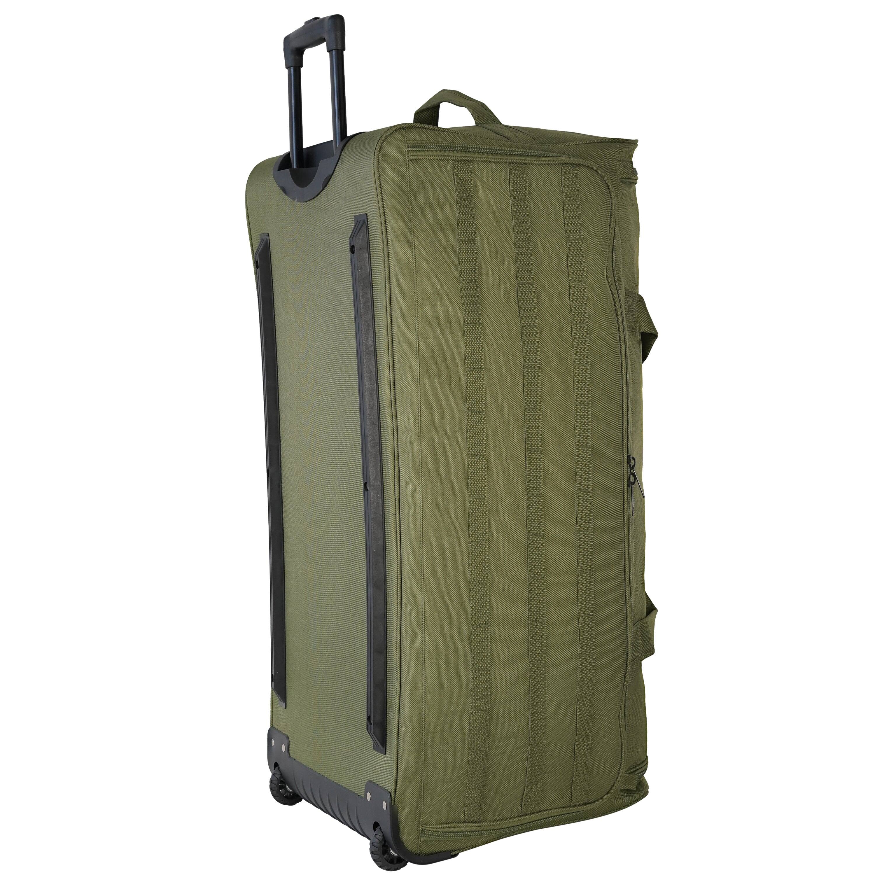 Angle. US Army - ROMEO 36-inch XL Tactical Rolling Duffel - TACTICAL GREEN.