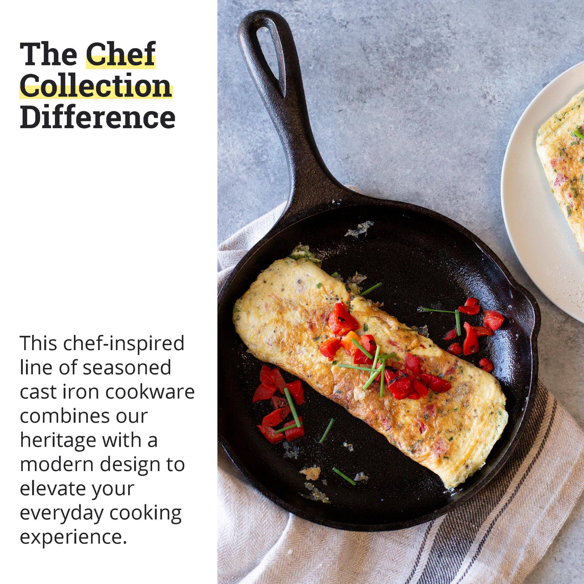 The Chef Collection Difference

This chef-inspired line of seasoned cast iron cookware combines our heritage with a modern design to elevate your everyday cooking experience.