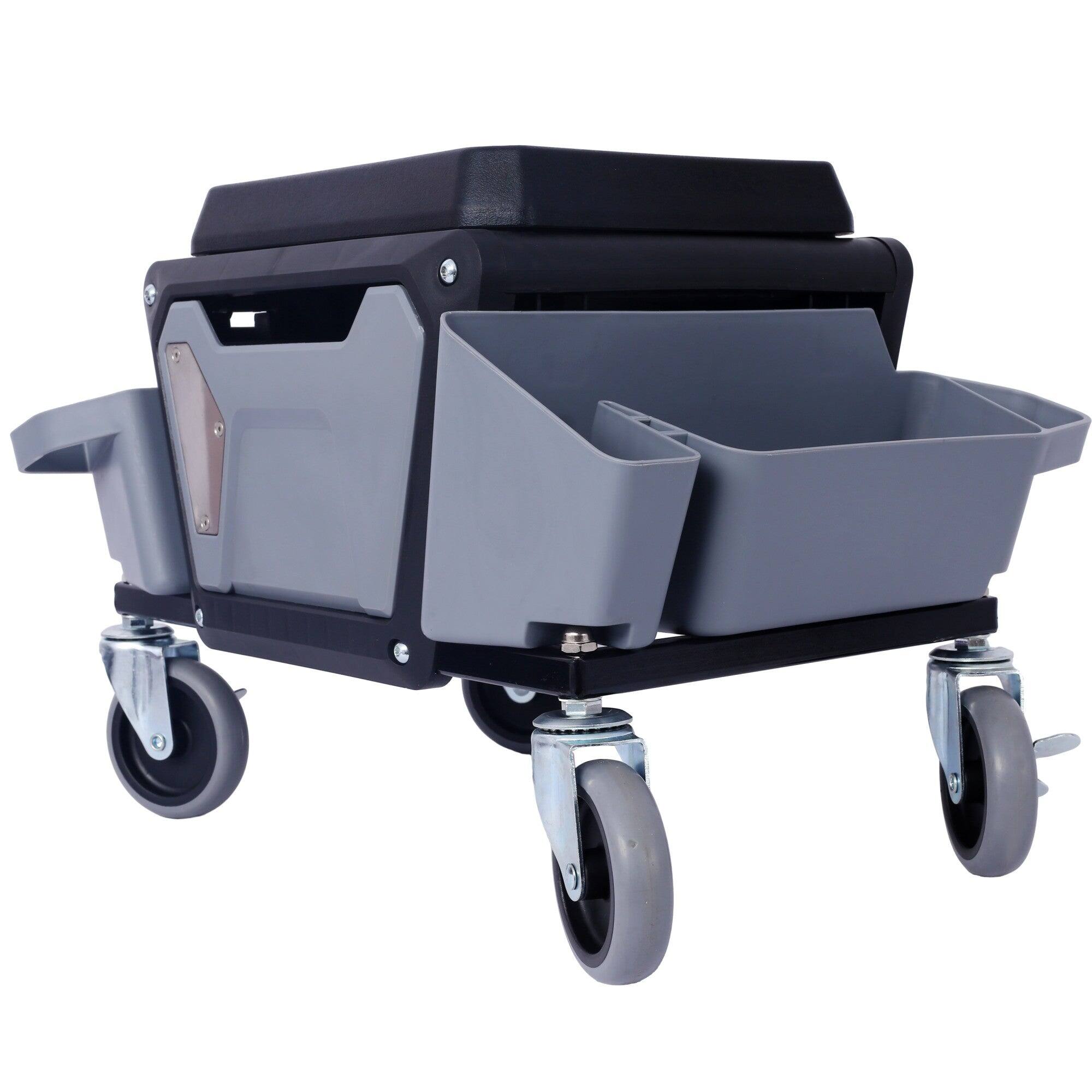 Alt View 1. Boyel Living - 330 Lbs Capacity Gray Mechanics Creeper with Wheels Soft Rubber Cushion - Gray.