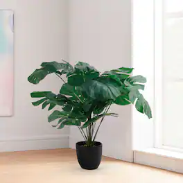 Oumilen - Artificial Potted Plants - Fake Greenery Potted Plants for Indoor Outdoor Housewarming Gift