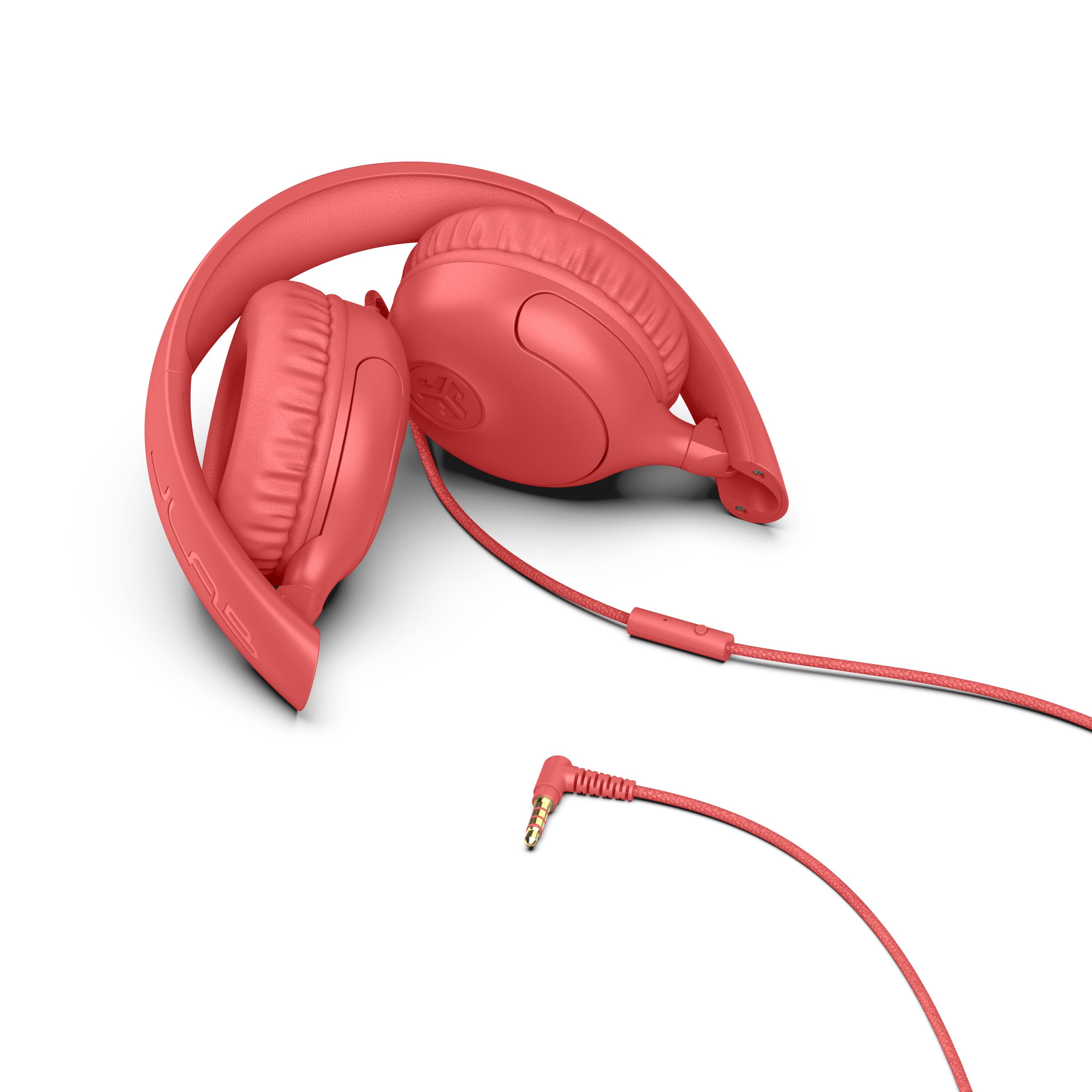 Left. JLab - Studio 2 Wired On-ear Headphones - Coral.