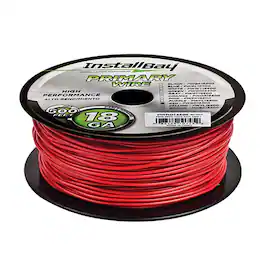 Install Bay - Pwrd18500 18-gauge All-copper Primary Wire, 500 Ft - Red