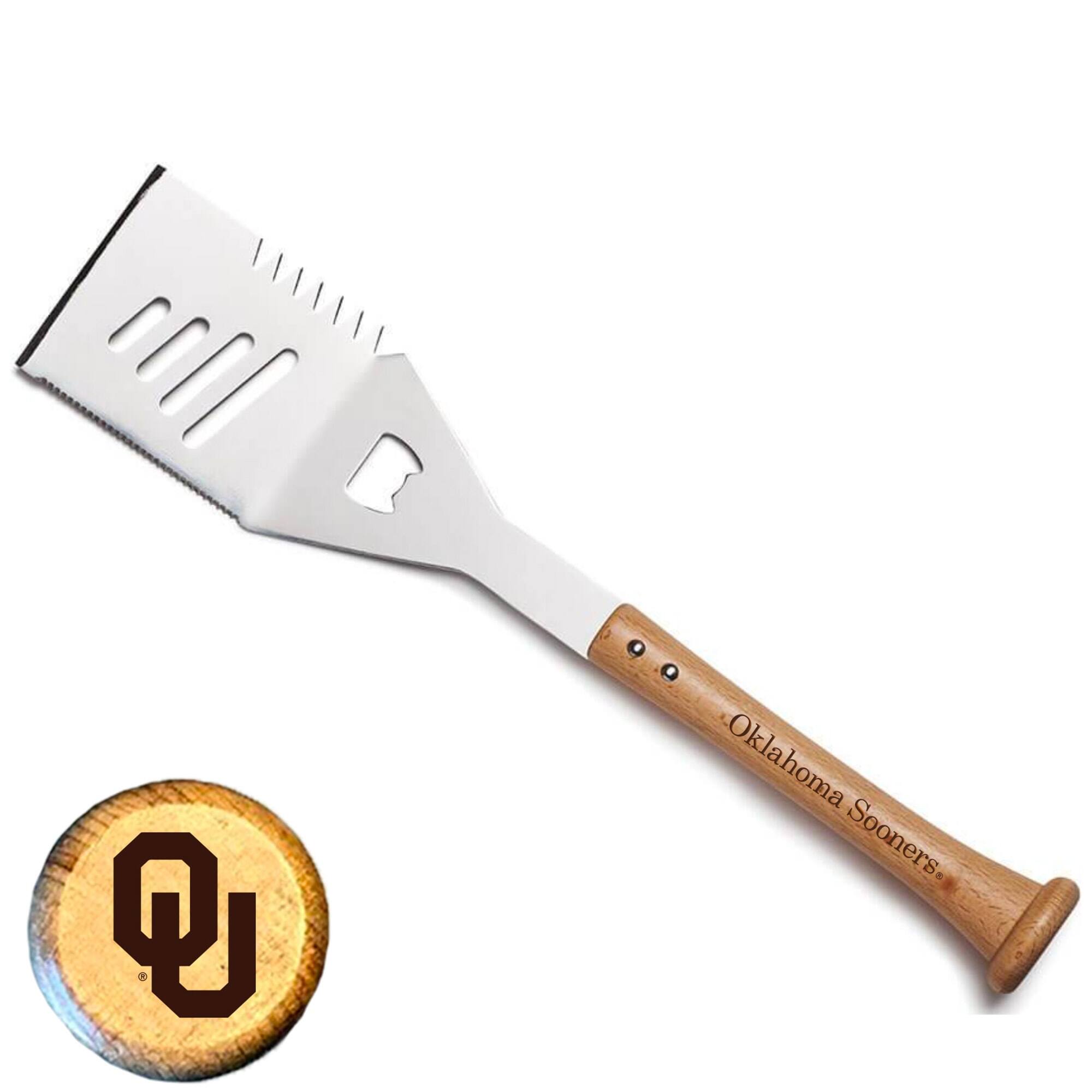 Baseball BBQ - Oklahoma Sooners Slider Spatula - Multicolor