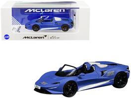 CM Models - McLaren Elva Convertible #26 Matt Blue with White Stripes and Extra Wheels 1/64 Diecast Model Car by CM Model - Blue and White