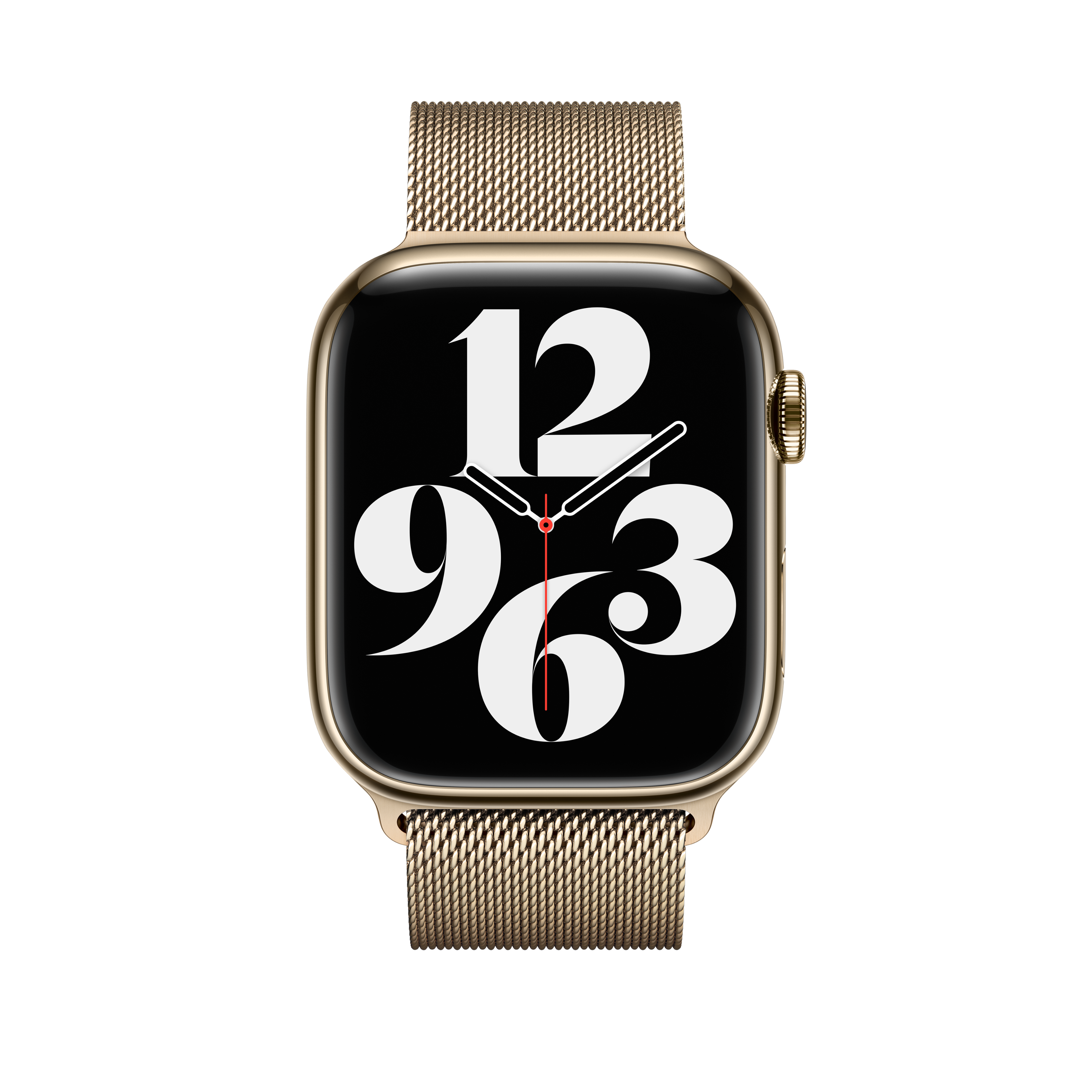 Alt View 12. Apple - 45mm Gold Milanese Loop - Gold.