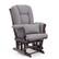 Alt View 14. Storkcraft - Tuscany Glider and Ottoman - Espresso/Gray Swirl.