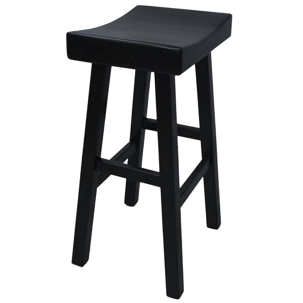 Angle. Carolina Chair & Table - Colborn 30" Barstool - Antique Black - Antique Black.