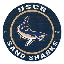 Jardine - South Carolina Beaufort Sand Sharks 20" Indoor/Outdoor Team Color Circle Sign - Navy