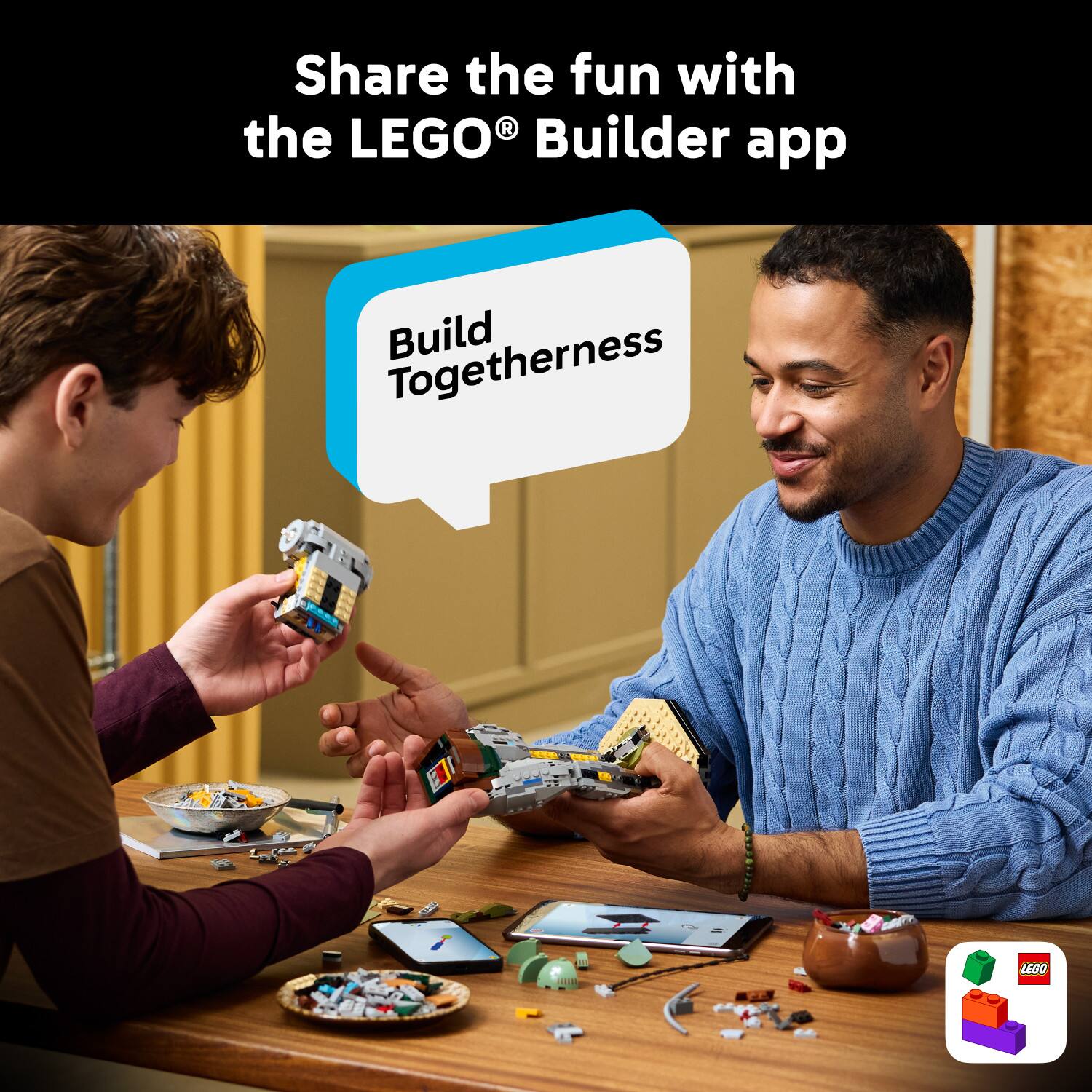 Share the fun with the LEGO® Builder app  
Build Together
