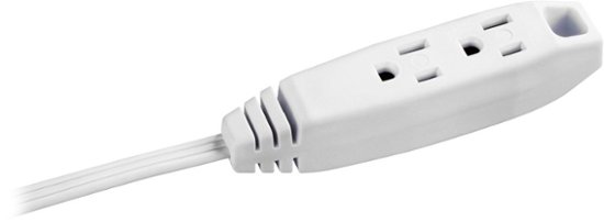Insigniaâ¢ - 12' Extension Power Cord - White - Front_Zoom