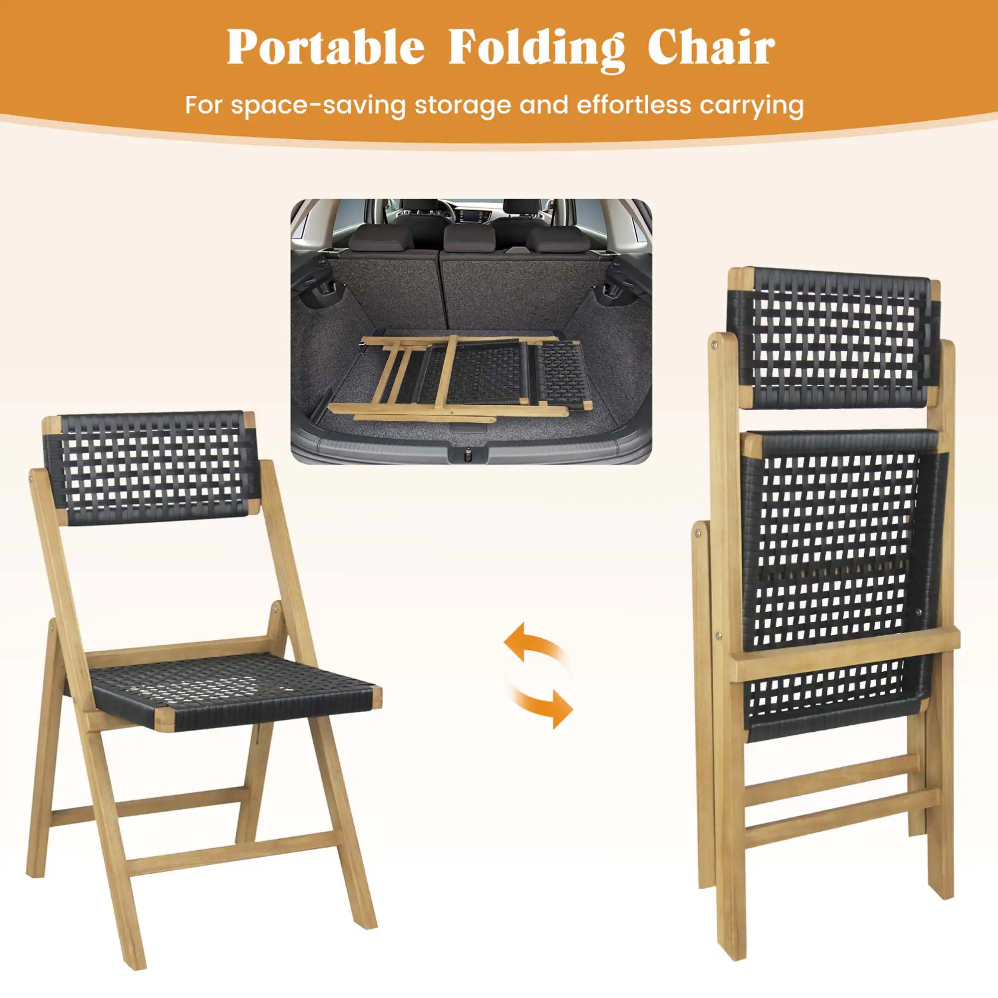 Portable Folding Chair: For Space-Saving Storage and Effortless Carrying
