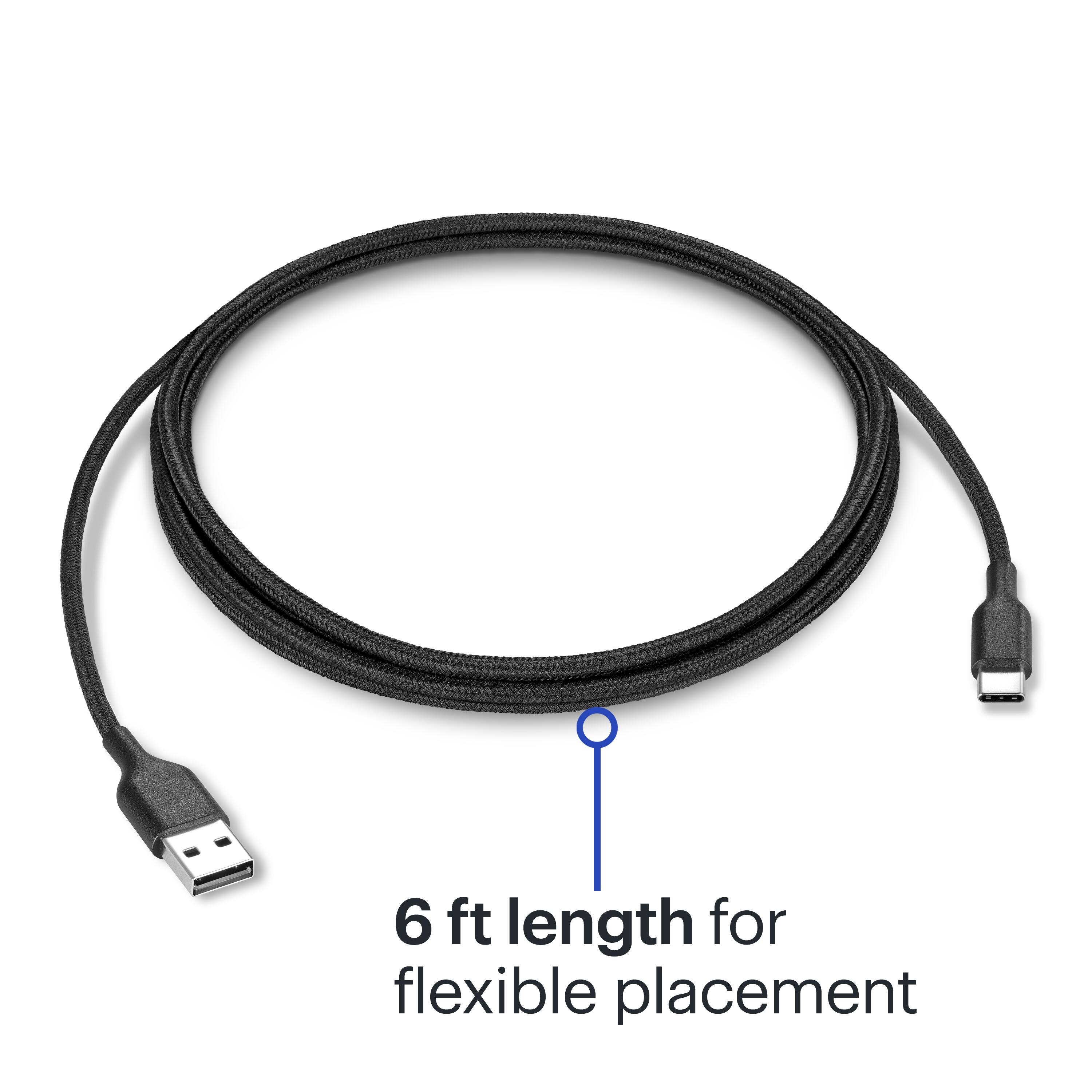 The text on the image reads "6 ft length for flexible placement."