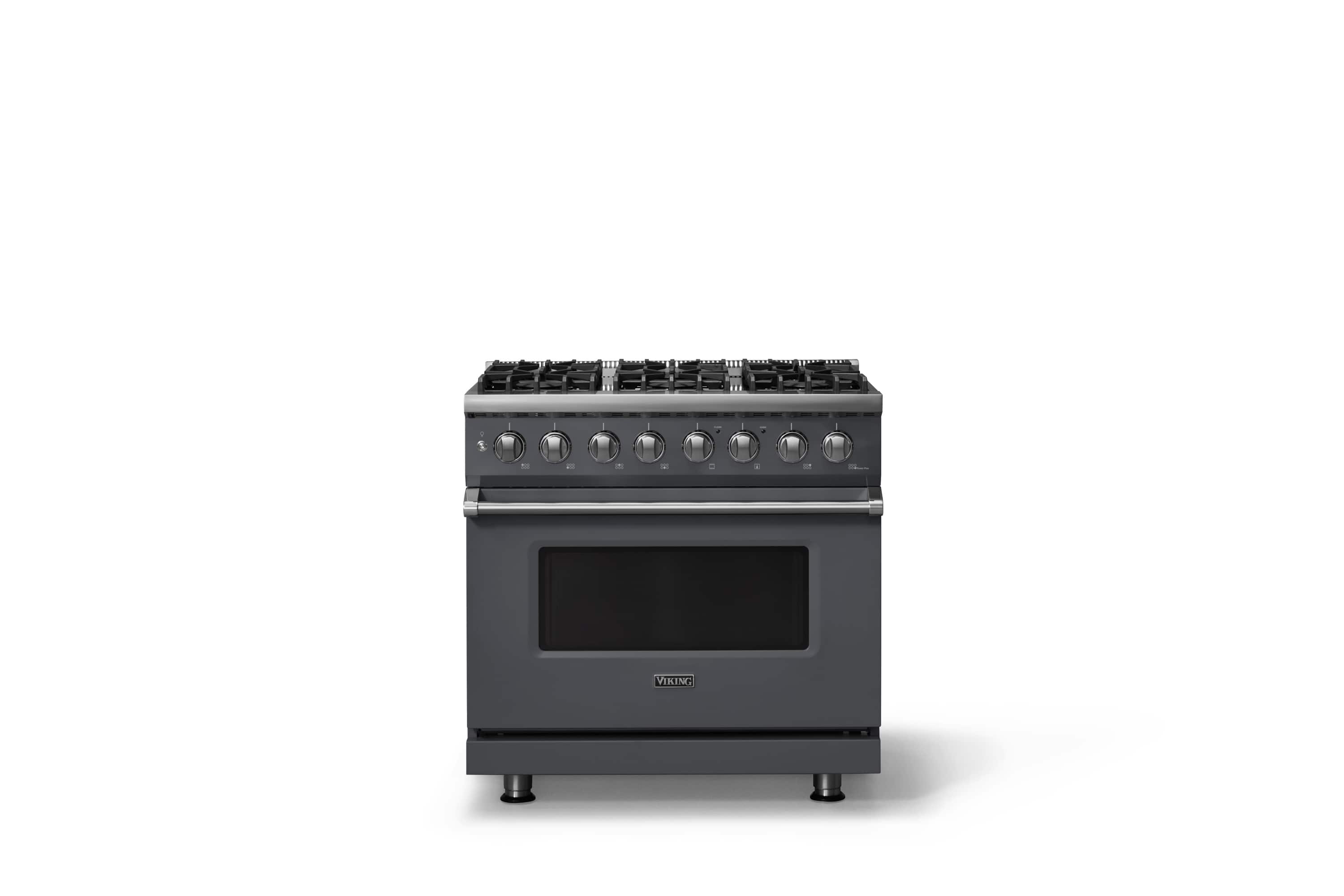 Viking - Pro 5 Series 5.6 Cu. Ft. Freestanding Sealed 6 Burner Dual Fuel Convection Range - Cast Black - Cast Black price history on PriceWatchPro