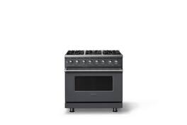 Viking - Pro 5 Series 5.6 Cu. Ft. Freestanding Sealed 6 Burner LP Dual Fuel Convection Range - Cast Black - Cast Black