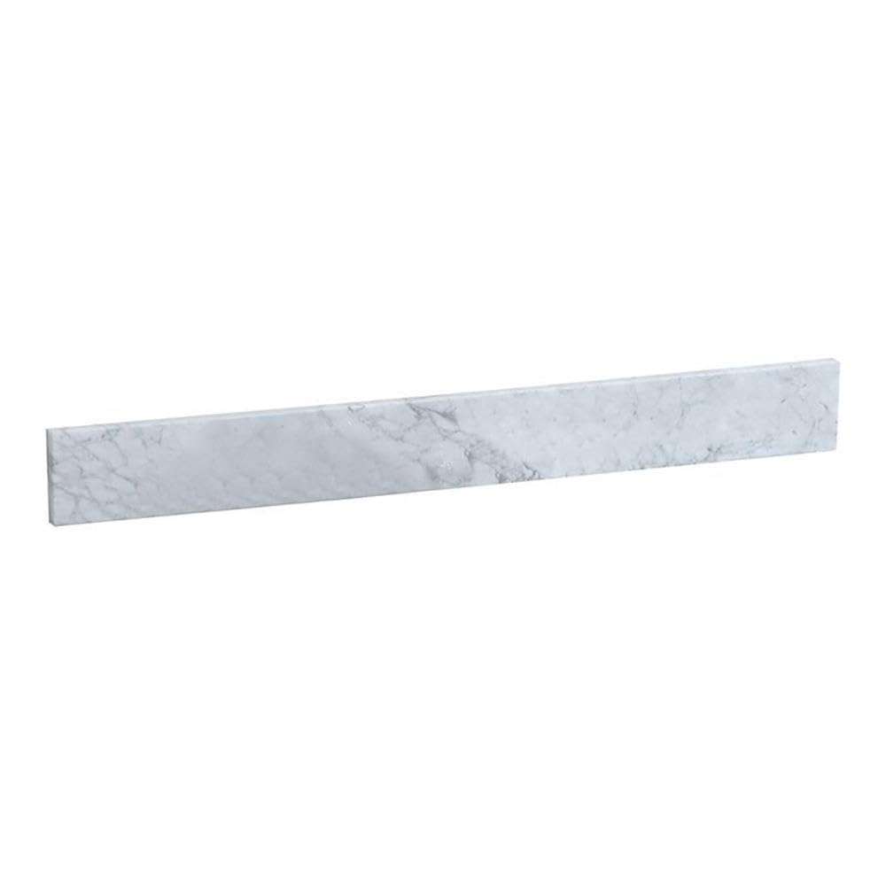 Elegant Kitchen and Bath - 36 inch backsplash in - Carrara White