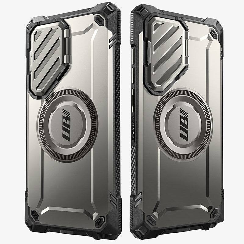 Alt View 6. SUPCASE - Unicorn Beetle MAG XT Bumper Case for Samsung Galaxy S25 Ultra – Rugged MagSafe-Compatible Protection - Titan Gray.