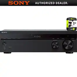 Sony - STRDH190 2-Ch Stereo Receiver w/ Phono Inputs & Bluetooth +Warranty Bundle
