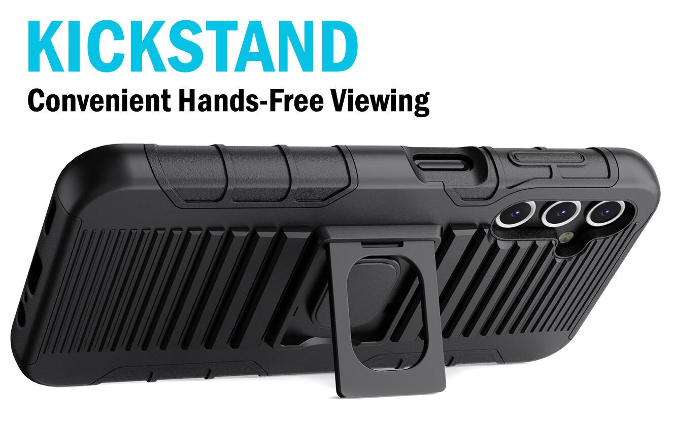 KICKSTAND  
Convenient Hands-Free Viewing