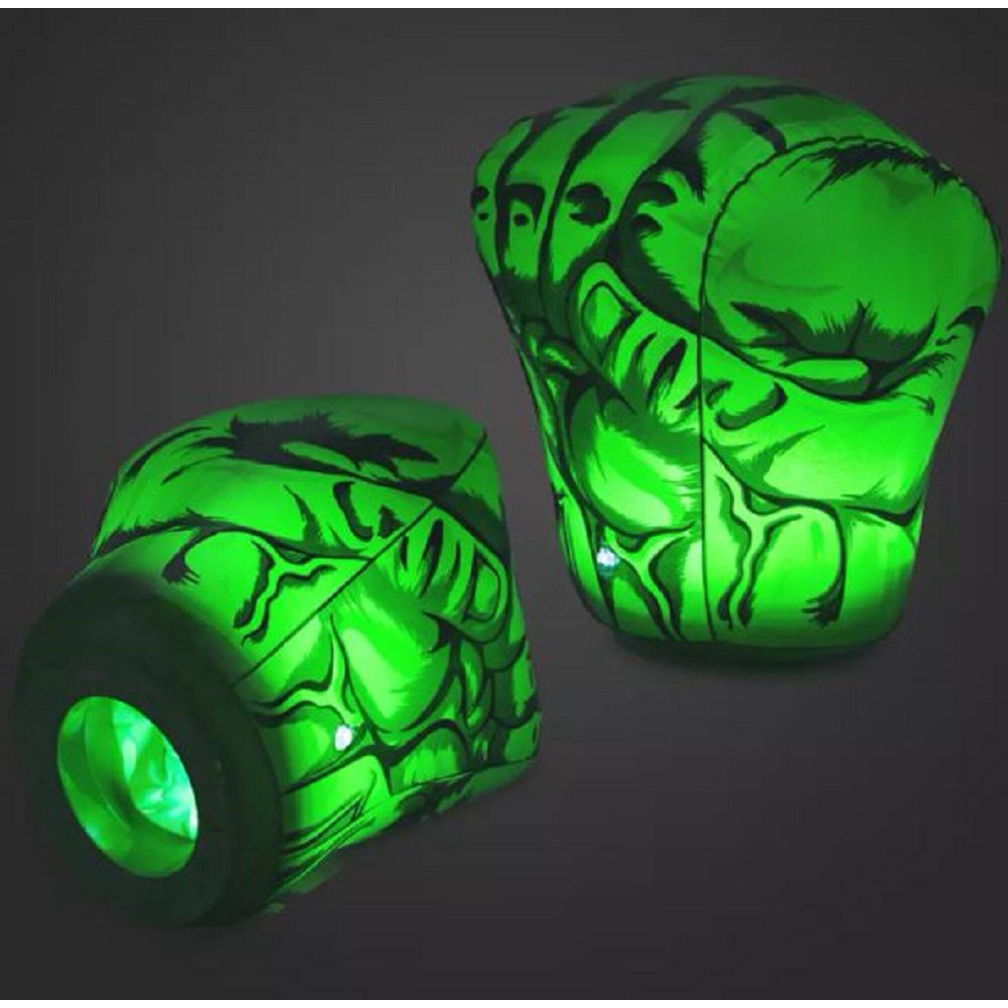 Left. Disney - Hulk Light-Up Inflatable Hands with Sound Effects..