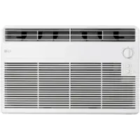 LG - 5,000 BTU Window Air Conditioner - White - Front_Zoom