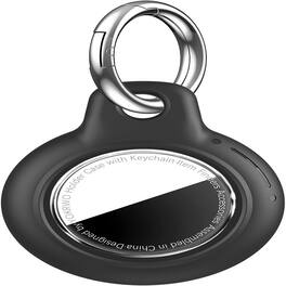 RTMB - 4-Pack Waterproof AirTag Holder – Black Hard Shell Keychain Case - Color: B1-Black
