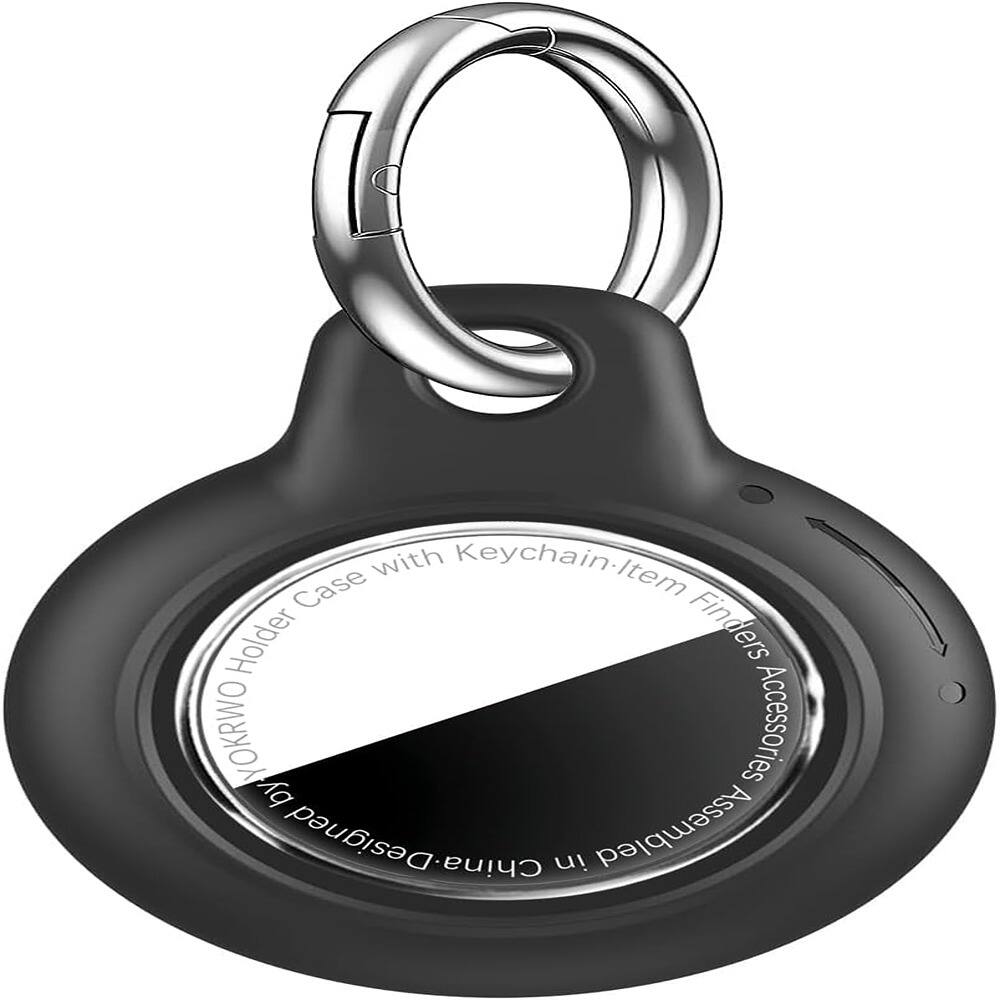RTMB - 4-Pack Waterproof AirTag Holder – Black Hard Shell Keychain Case - Color: B1-Black