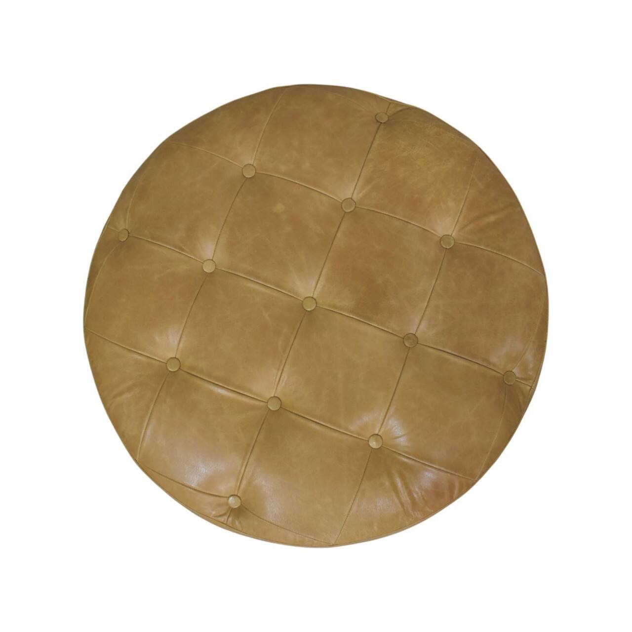 Alt View 6. Artisan Furniture - Artisan Furniture Solid Wood Amber Oak Leather Coffee Table, Brown - Brown.