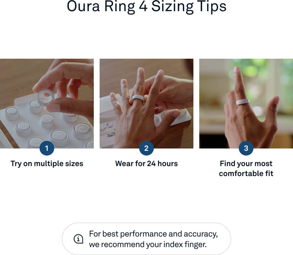 Alt View 12. Oura - Oura Ring 4 Sizing Kit - Size Before You Buy the Oura Ring 4 - Unique Sizing - Receive Credit for Purchase - White.