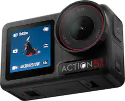 DJI - Osmo Action 5 Pro 4K Action Camera Standard Bundle - Black - Angle_Zoom