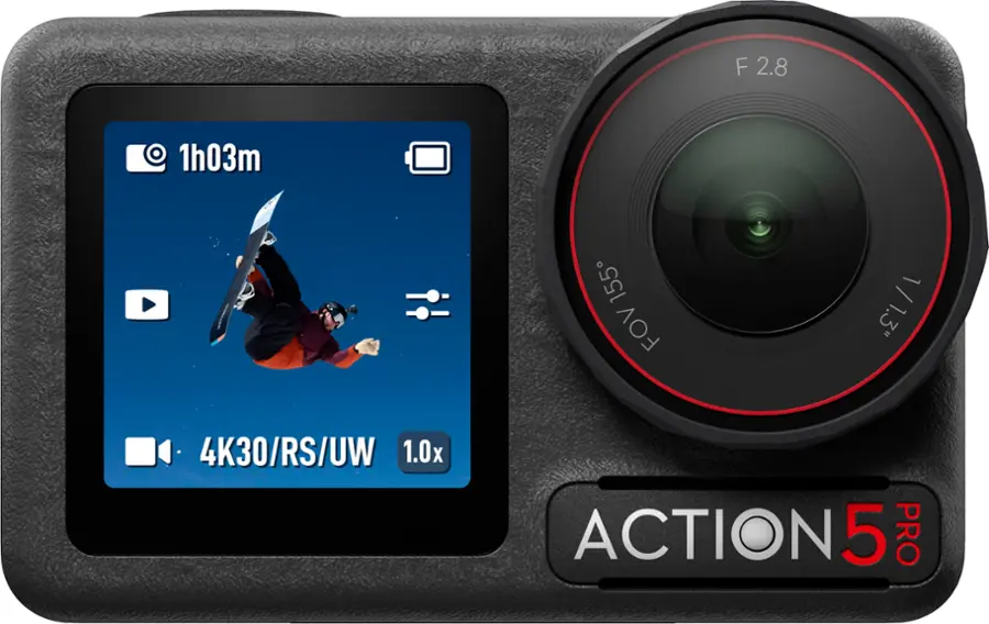 Alt View 12. DJI - Osmo Action 5 Pro 4K Action Camera Standard Bundle - Black.