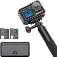 DJI - Osmo Action 5 Pro 4K Action Camera Adventure Bundle - Black - Angle_Zoom